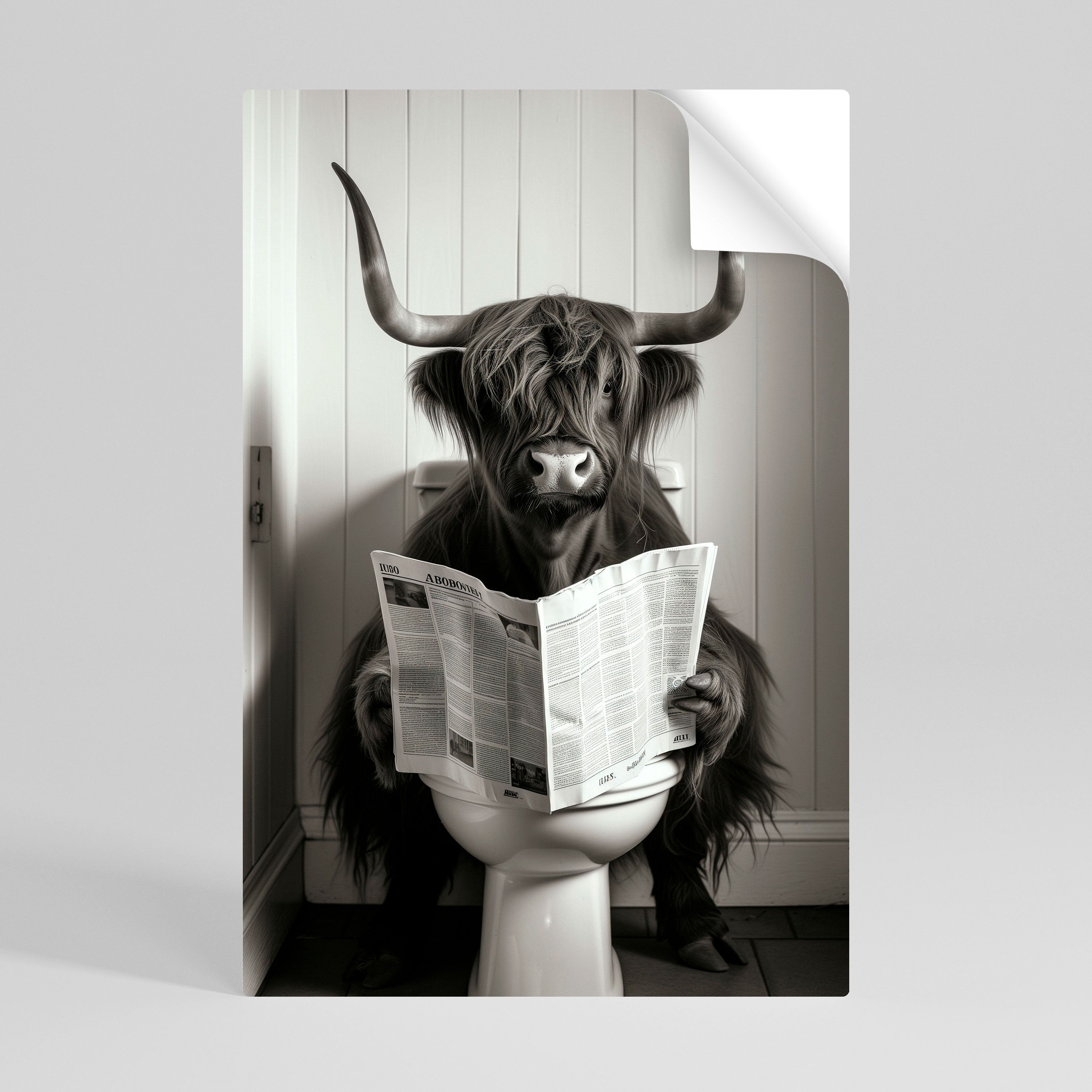 MOO-DY NEWS BREAK Poster Vertical Autocolante