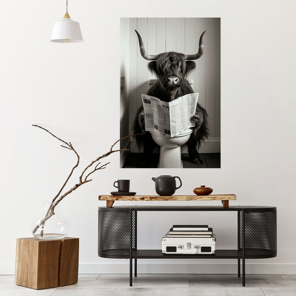 MOO-DY NEWS BREAK Poster Vertical Autocolante