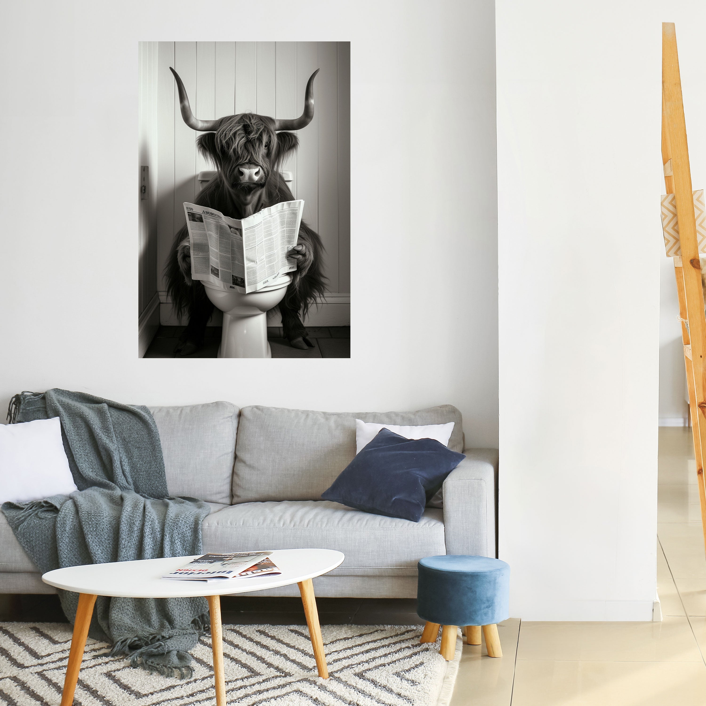 MOO-DY NEWS BREAK Poster Vertical Autocolante