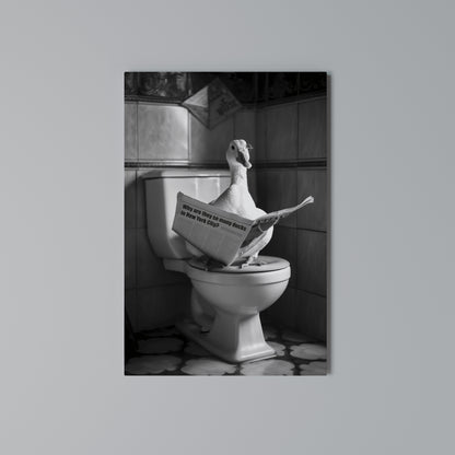 DUCKS IN THE CITY Quadro em tela vertical