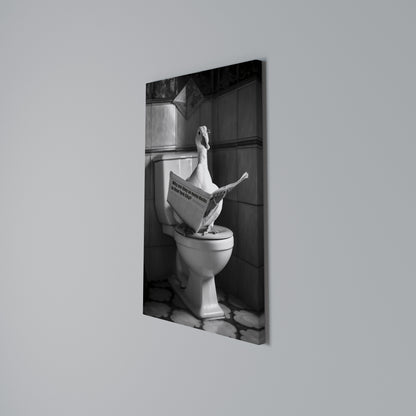 DUCKS IN THE CITY Quadro em tela vertical