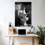 DUCKS IN THE CITY Peel and Stick Vertical Poster