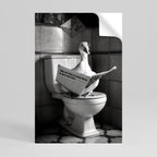 DUCKS IN THE CITY Peel and Stick Vertical Poster