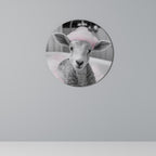 PINK CLOUD BATH TIME Quadro Redondo Decorativo