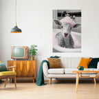 PINK CLOUD BATH TIME Poster Vertical Autocolante