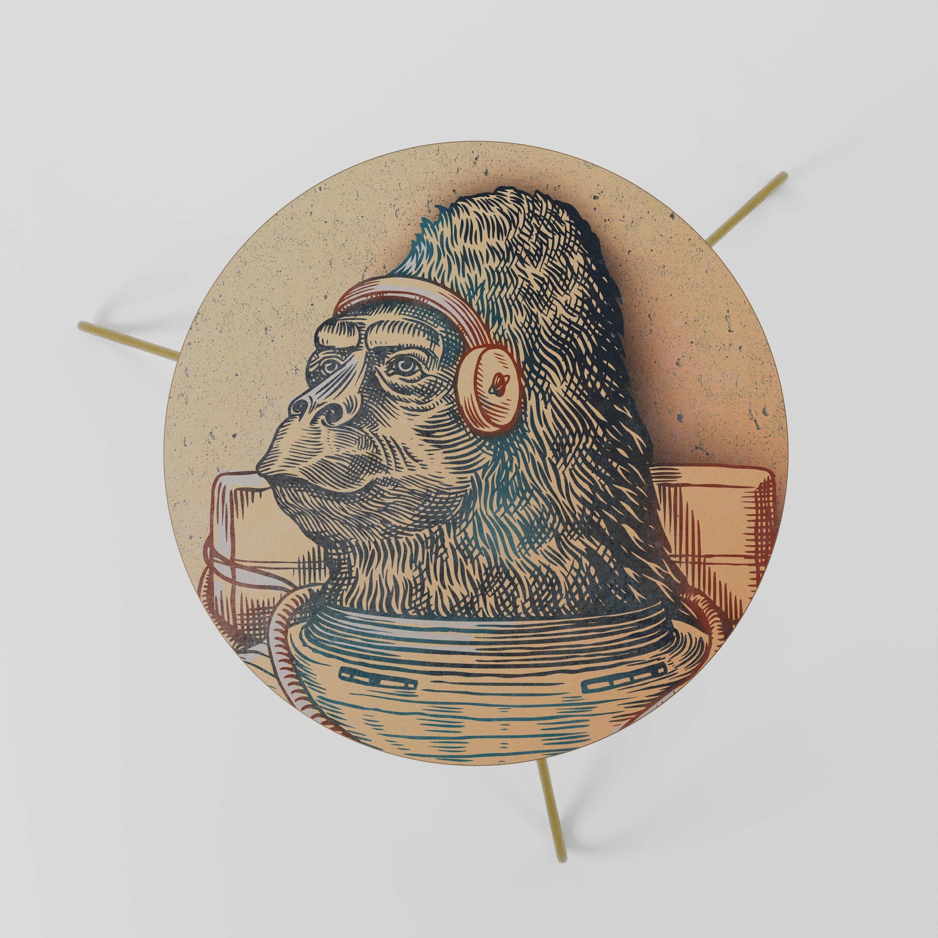 GORILLA GROOVE Mesa de Centro 60