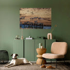 THE ZEBRA HARMONY Peel and Stick Horizontal Poster