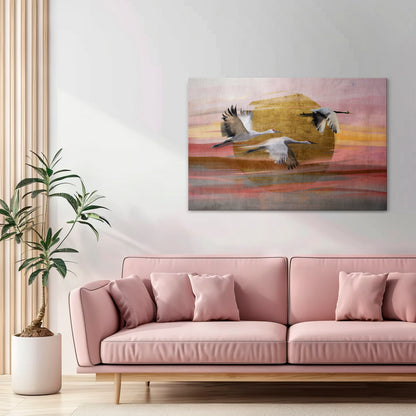 ELEGANT FLIGHT SYMPHONY Horizontal Canvas Print