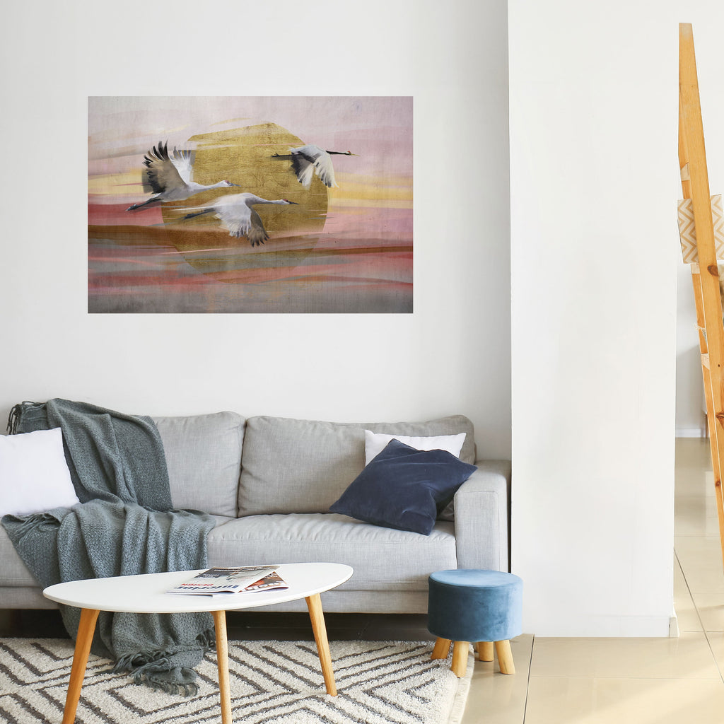 ELEGANT FLIGHT SYMPHONY Poster Horizontal Autocolante