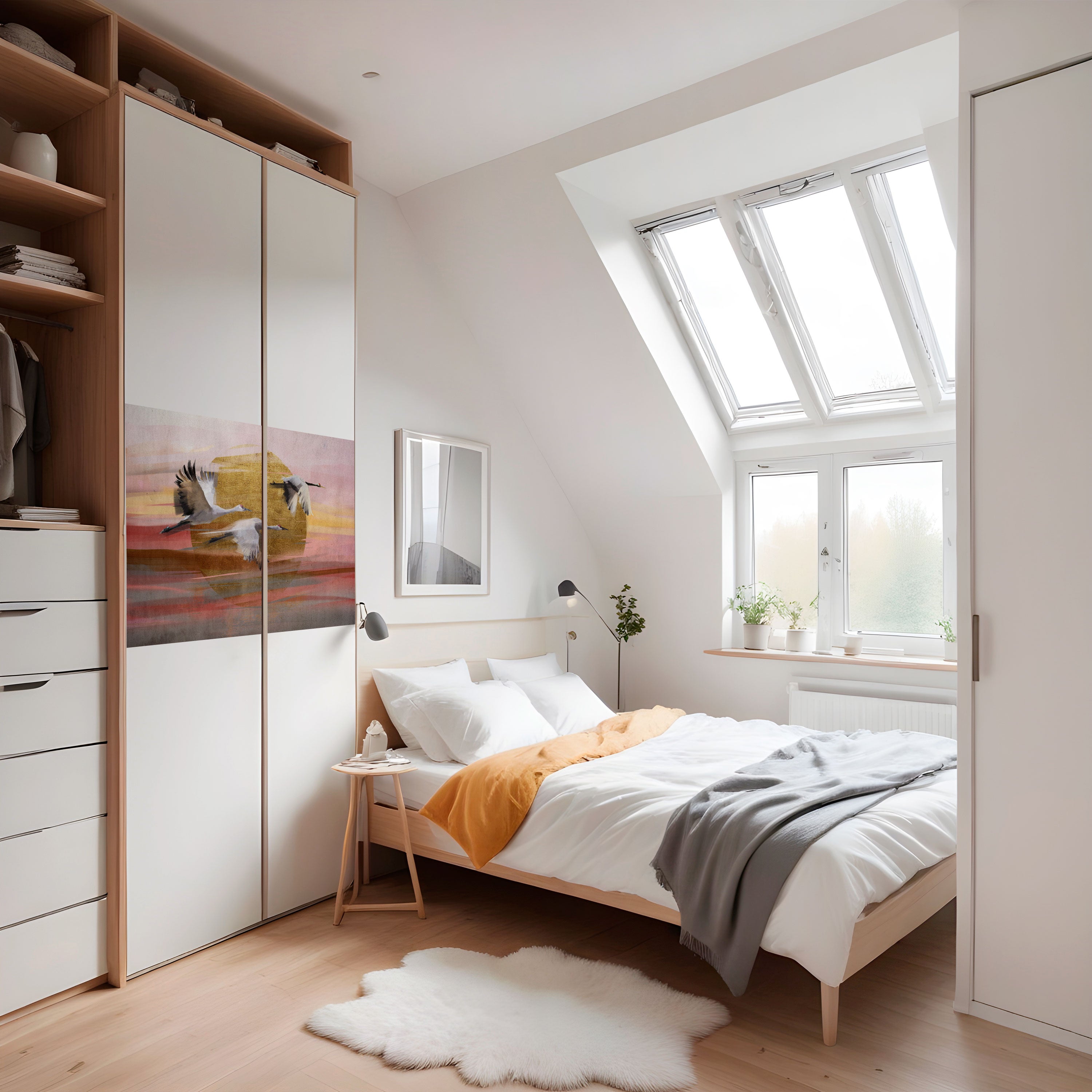 ELEGANT FLIGHT SYMPHONY Poster Horizontal Autocolante