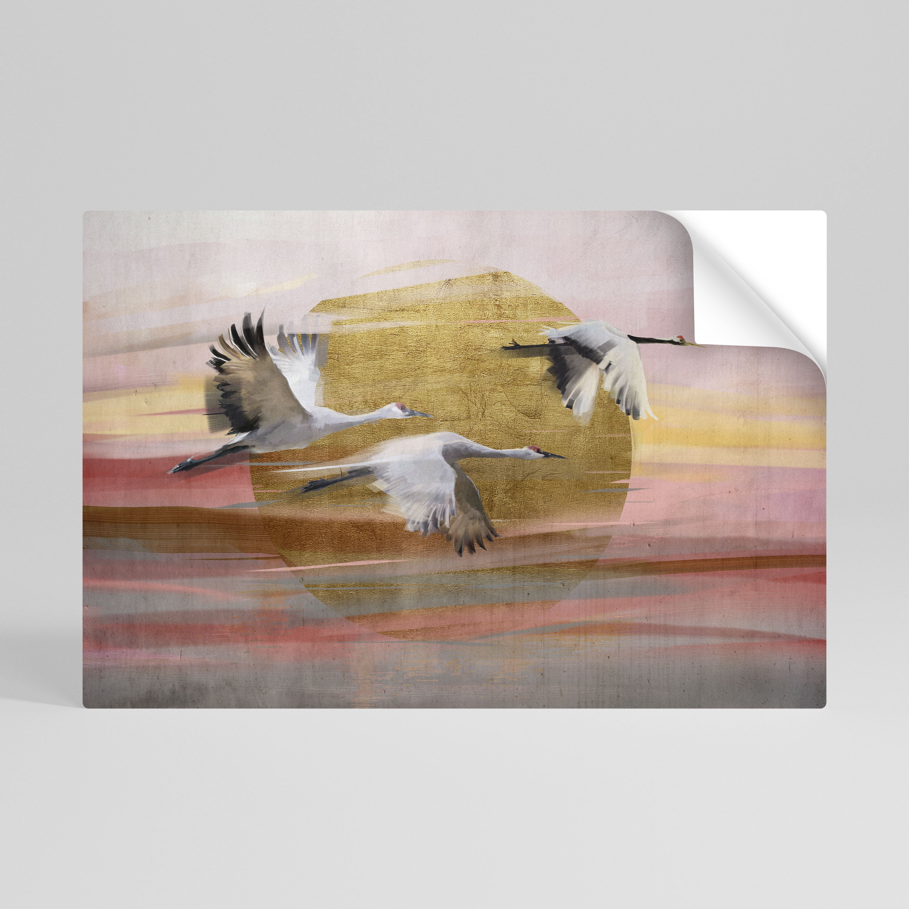 ELEGANT FLIGHT SYMPHONY Póster Autocolante Horizontal