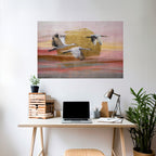 ELEGANT FLIGHT SYMPHONY Poster Horizontal Autocolante