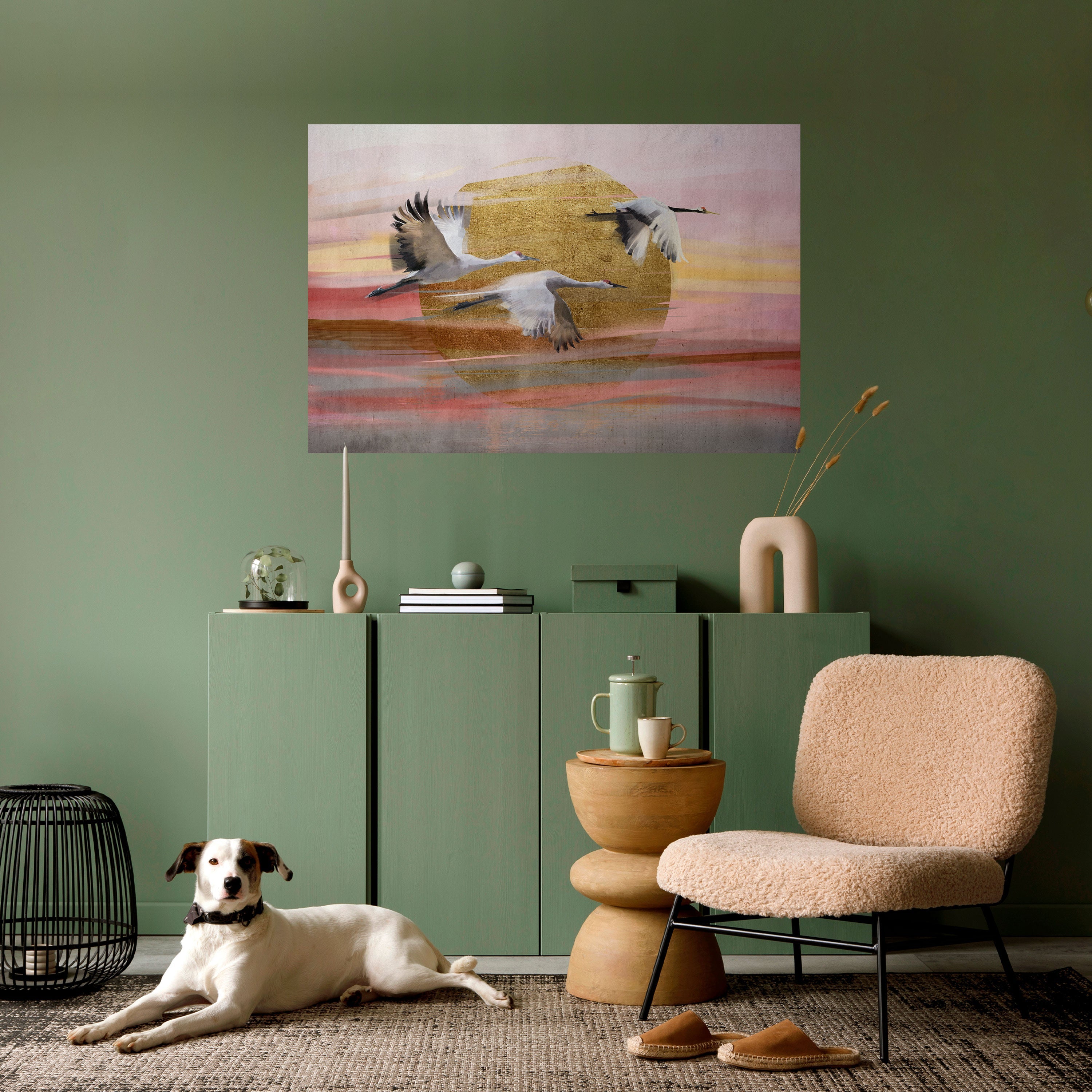 ELEGANT FLIGHT SYMPHONY Poster Horizontal Autocolante