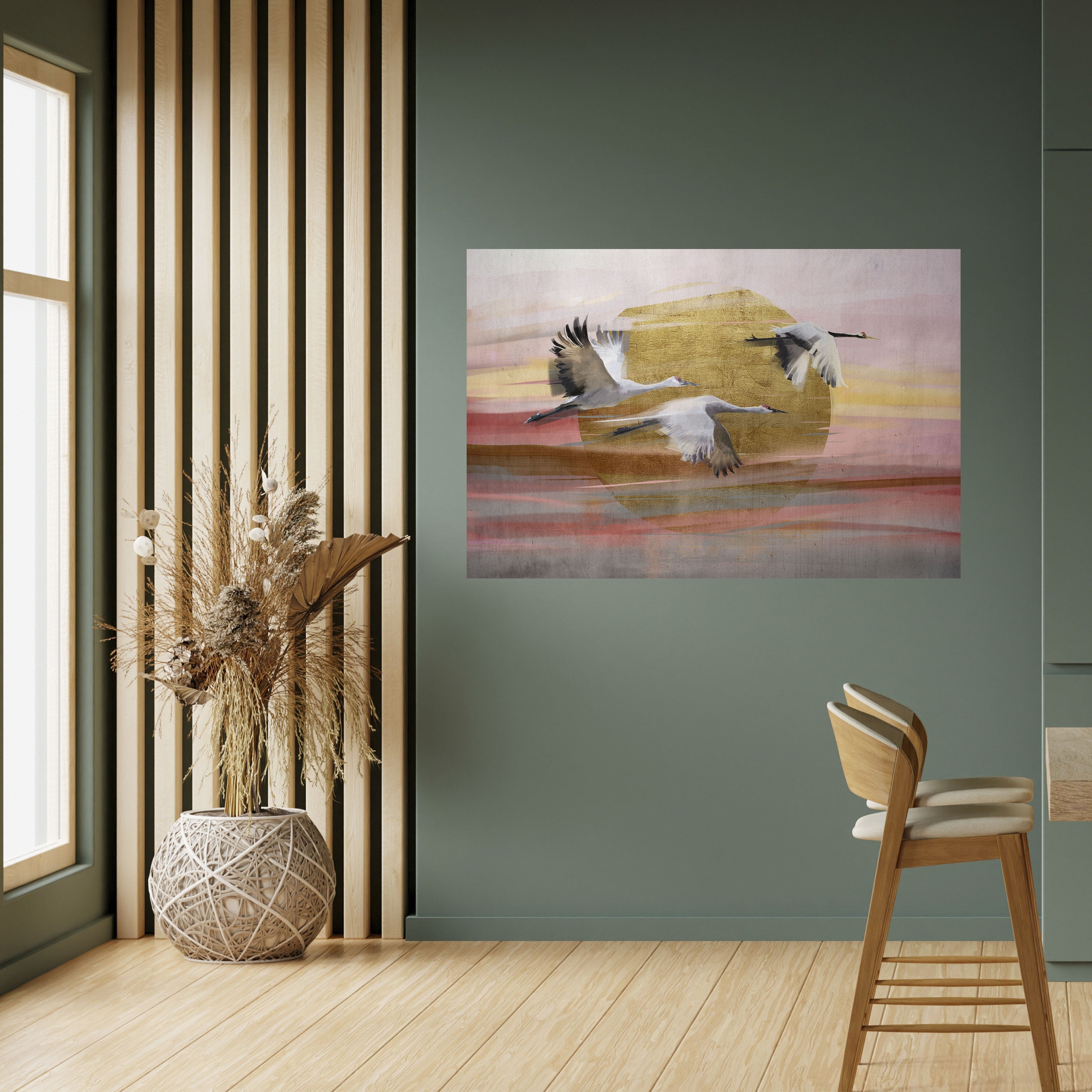 ELEGANT FLIGHT SYMPHONY Poster Horizontal Autocolante