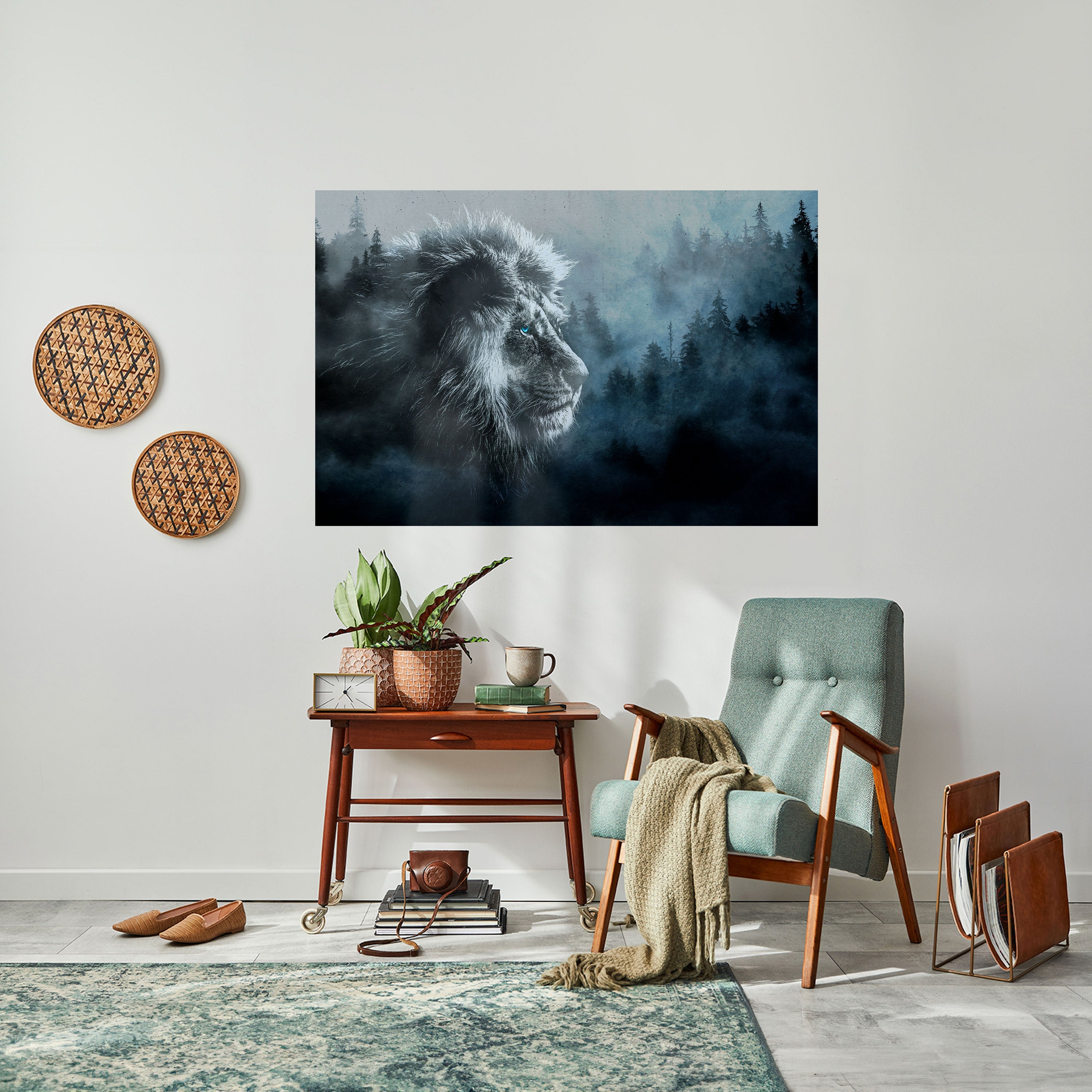 FROSTED ROYALTY Peel and Stick Horizontal Poster