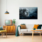 FROSTED ROYALTY Peel and Stick Horizontal Poster