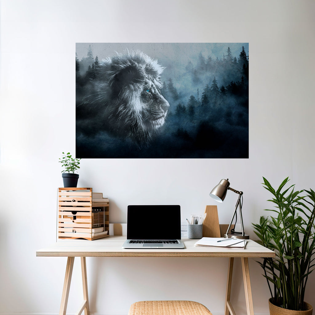 FROSTED ROYALTY Peel and Stick Horizontal Poster