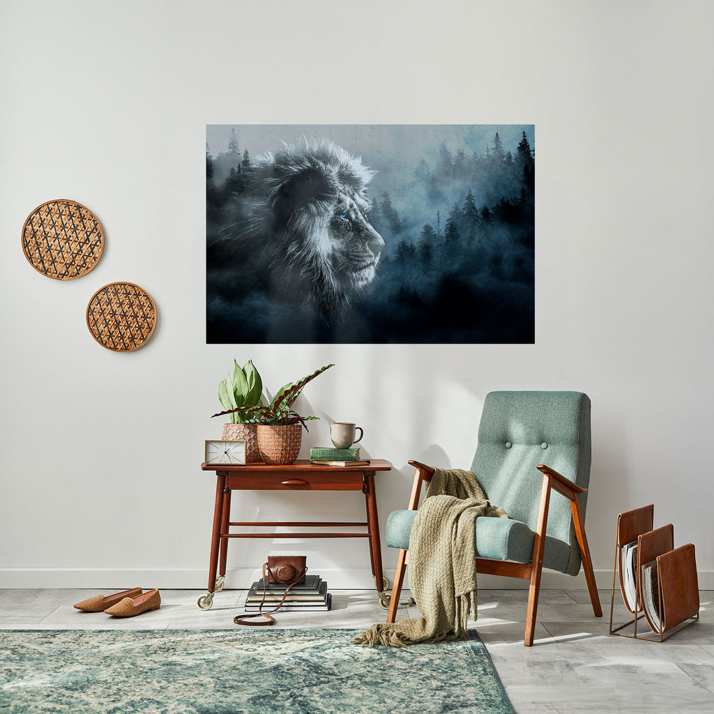 FROSTED ROYALTY Peel and Stick Horizontal Poster