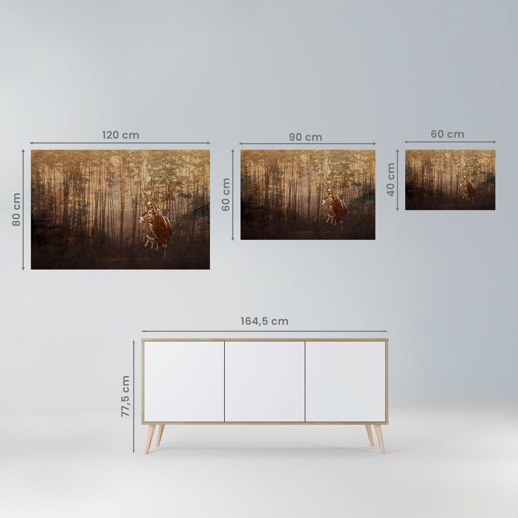 WHISPERING WOODS MYSTIQUE Peel and Stick Horizontal Poster