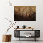 WHISPERING WOODS MYSTIQUE Peel and Stick Horizontal Poster