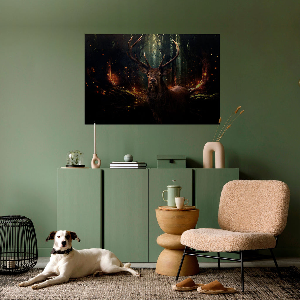 ENCHANTED FOREST GUARDIAN Poster Horizontal Autocolante
