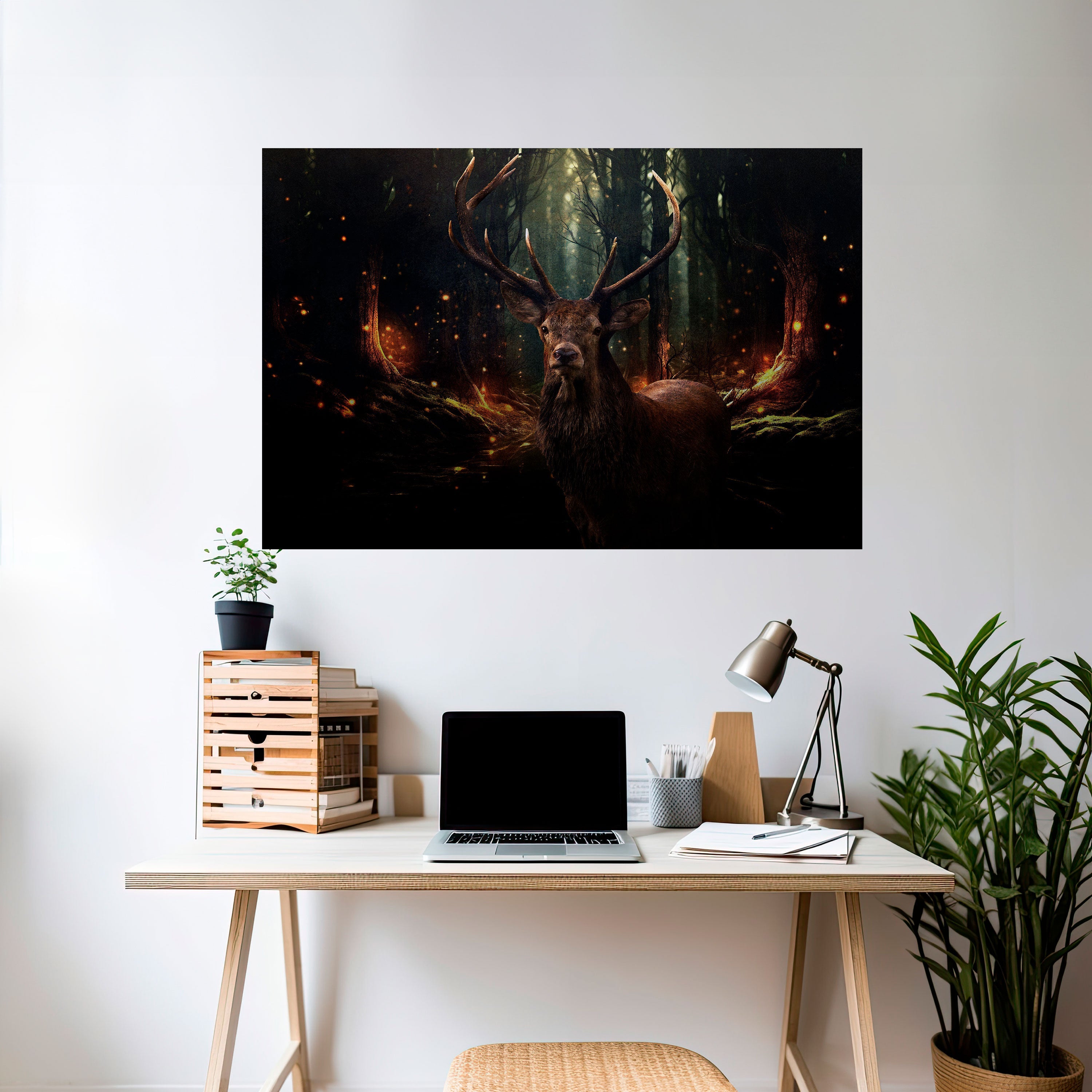 ENCHANTED FOREST GUARDIAN Poster Horizontal Autocolante