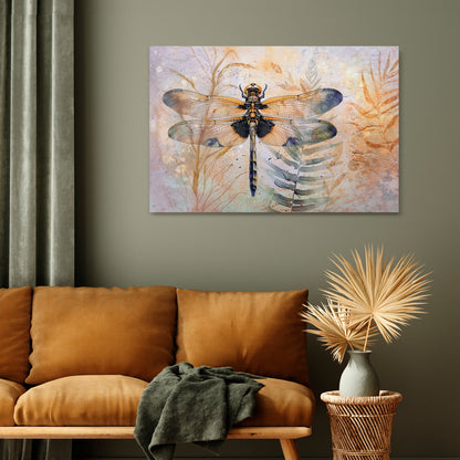 HER HIGHNESS DRAGONFLY Horizontal Canvas Print