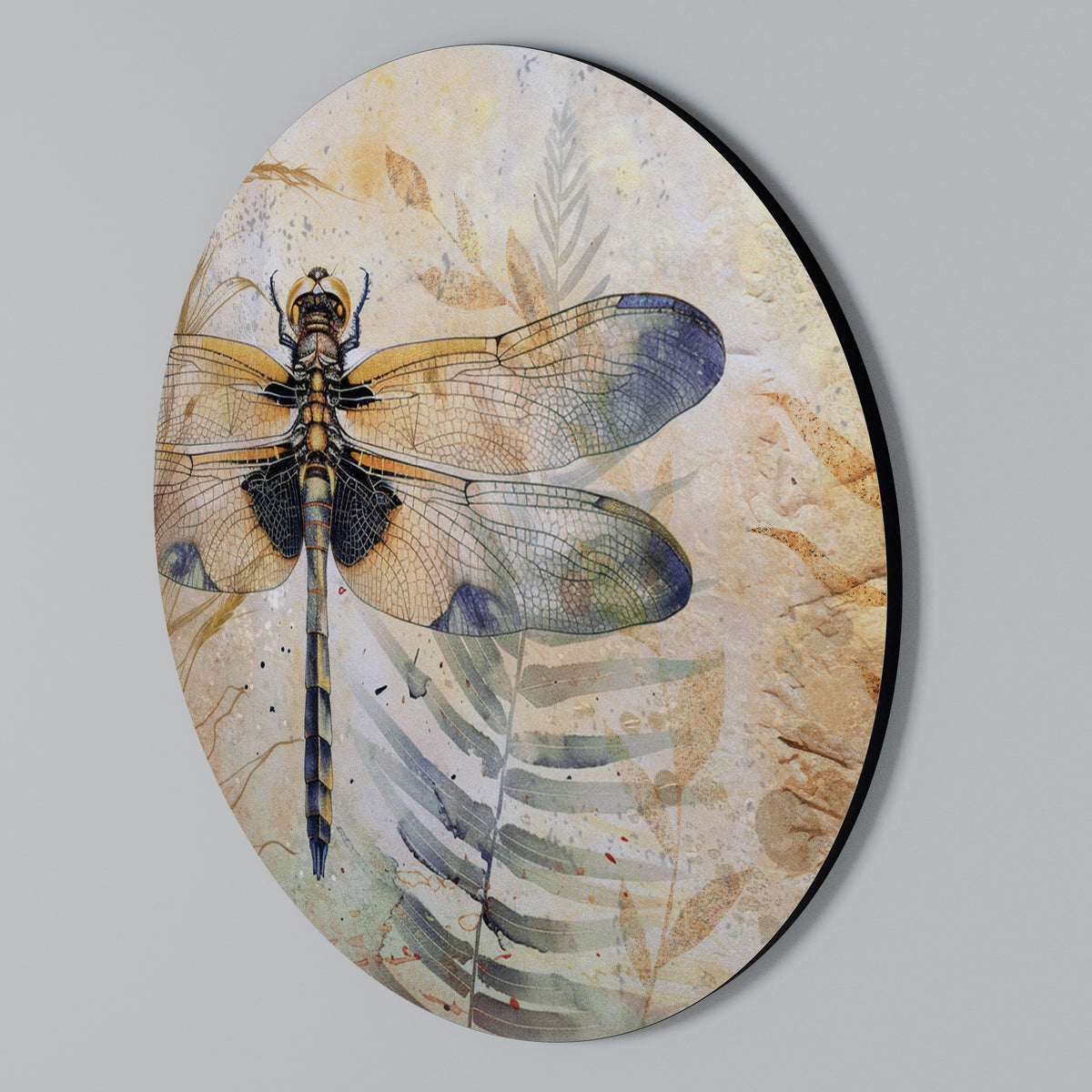 HER HIGHNESS DRAGONFLY Arte de Parede Redonda