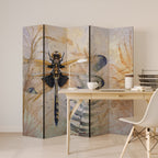 HER HIGHNESS DRAGONFLY Biombo Decorativo de 5 Painéis