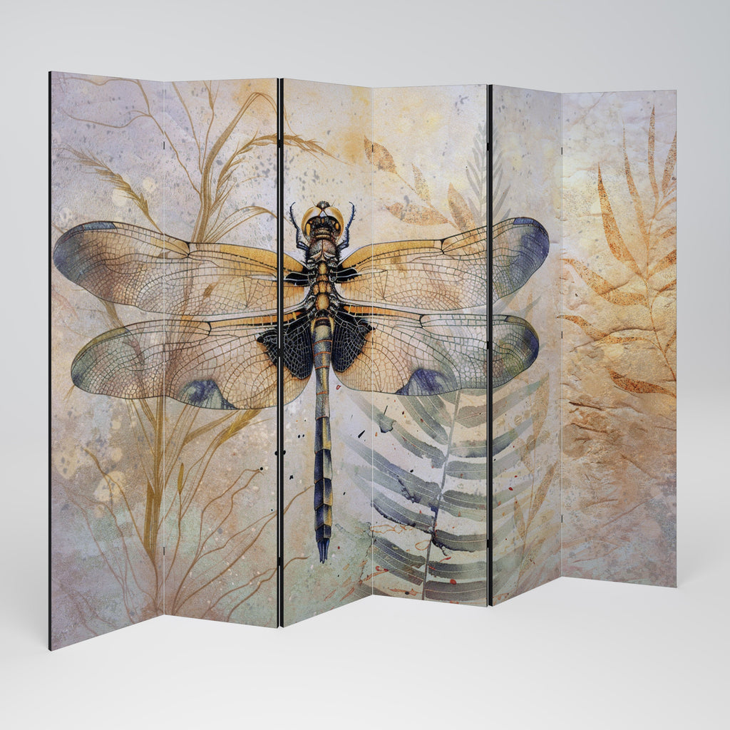 HER HIGHNESS DRAGONFLY Biombo Decorativo de 6 Painéis