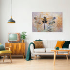 HER HIGHNESS DRAGONFLY Peel and Stick Horizontal Poster