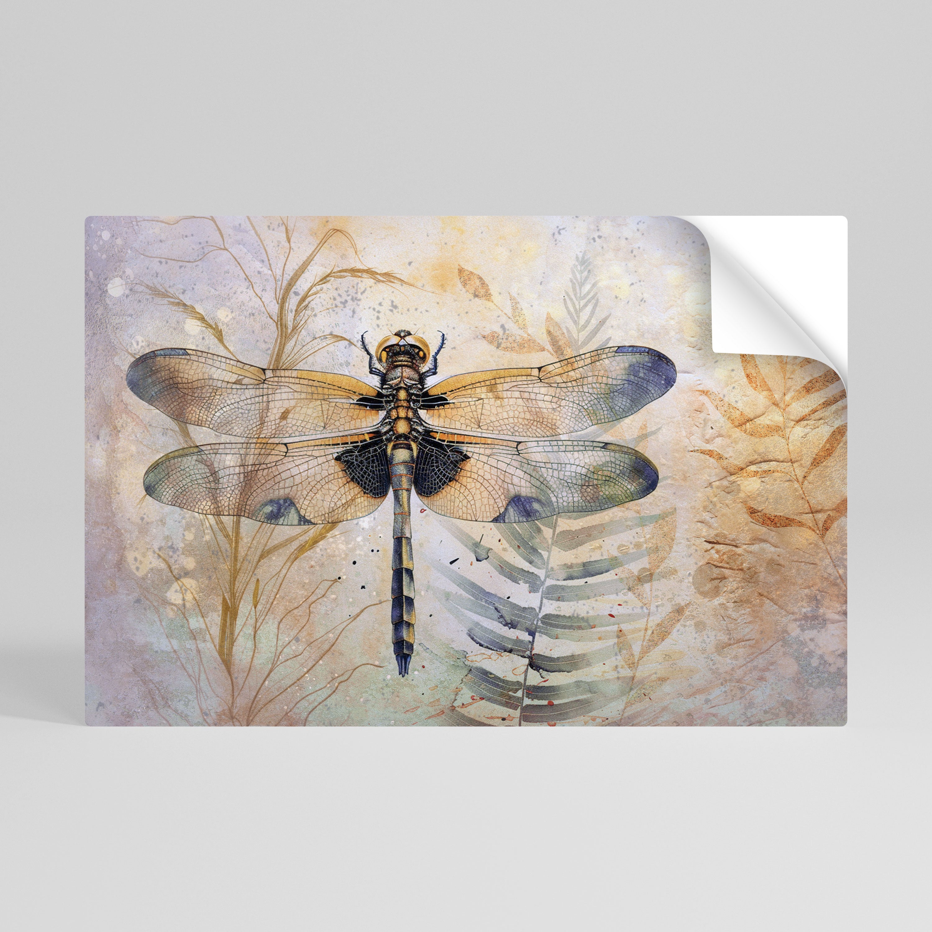 HER HIGHNESS DRAGONFLY Póster Autocolante Horizontal