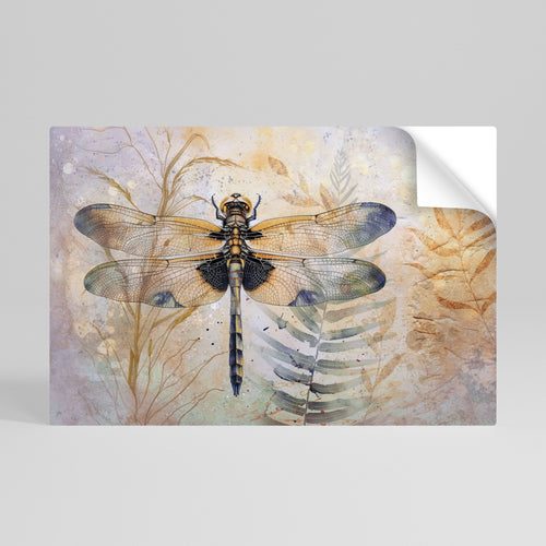 HER HIGHNESS DRAGONFLY Póster Autocolante Horizontal