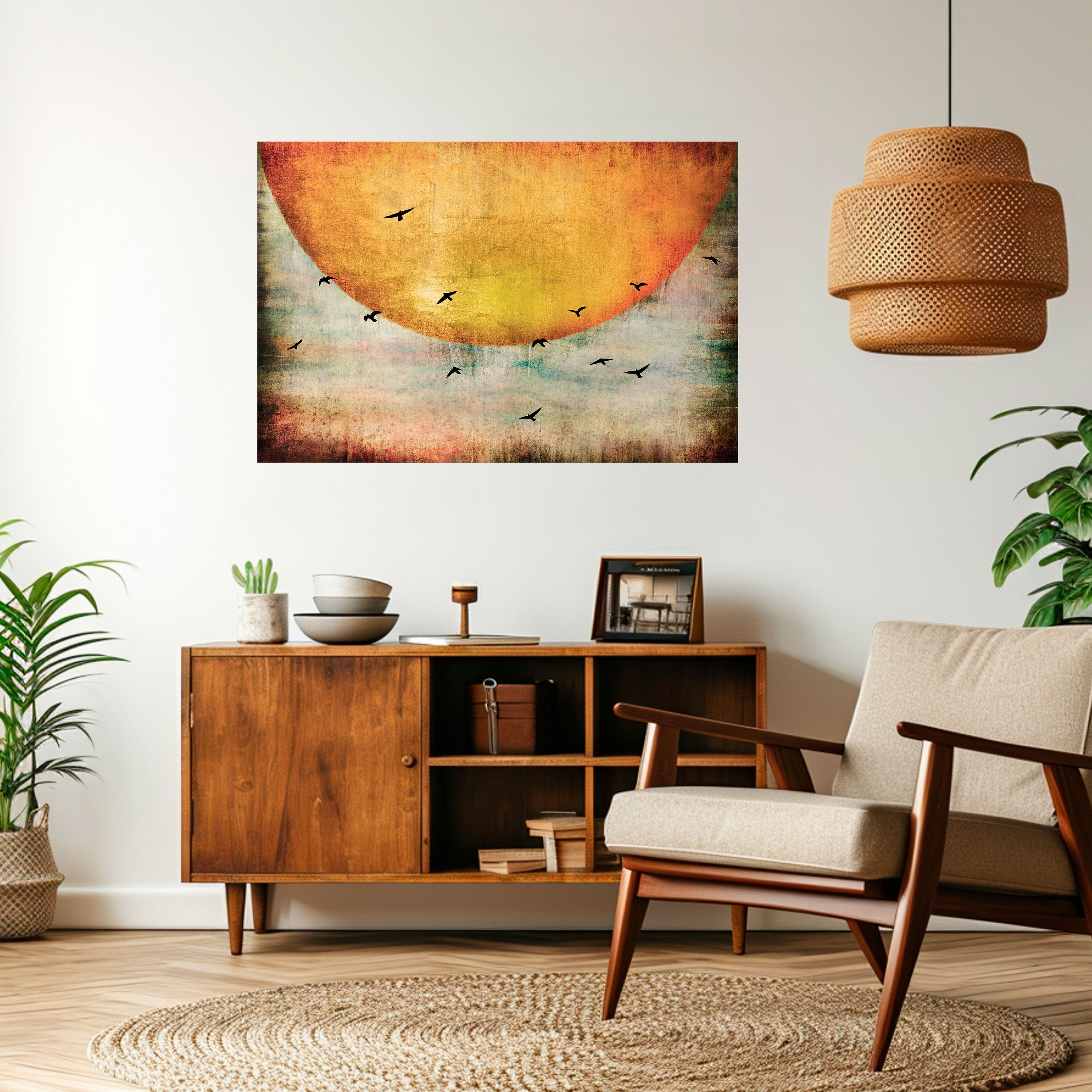 UP TO THE SUN Peel and Stick Horizontal Poster