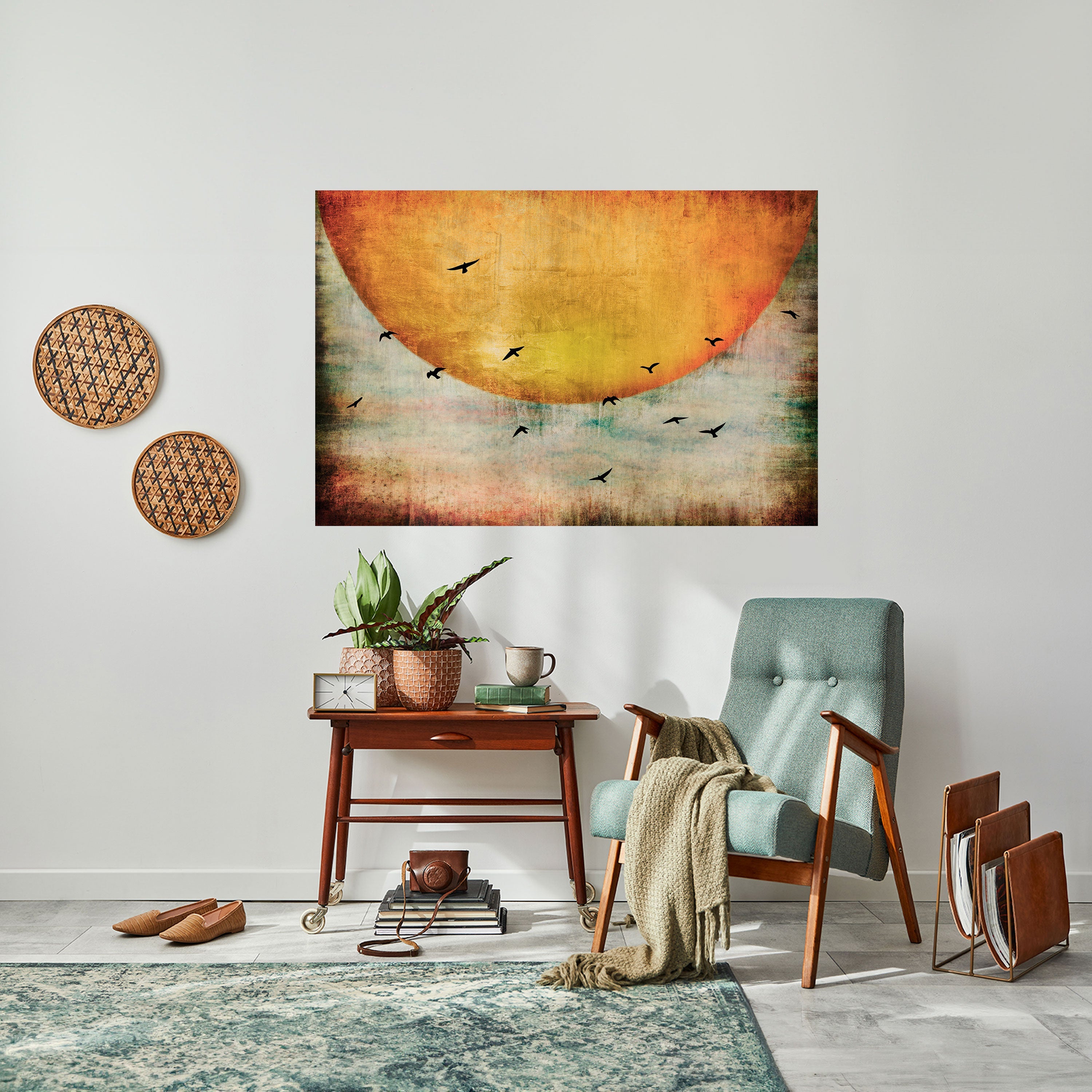 UP TO THE SUN Peel and Stick Horizontal Poster