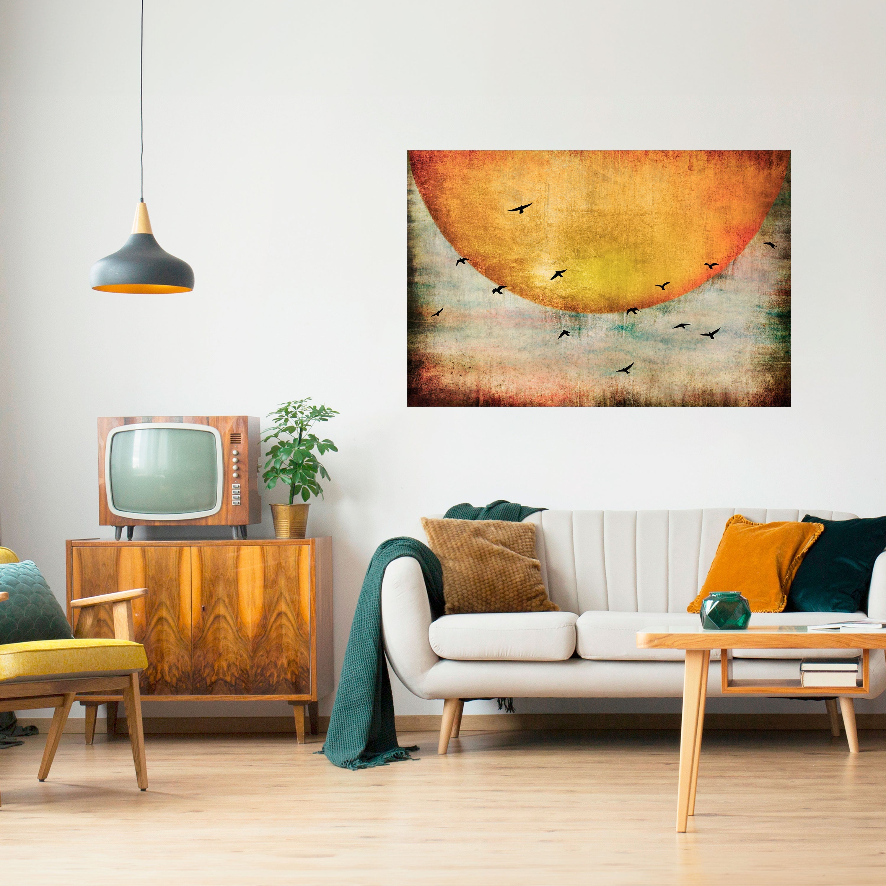 UP TO THE SUN Peel and Stick Horizontal Poster