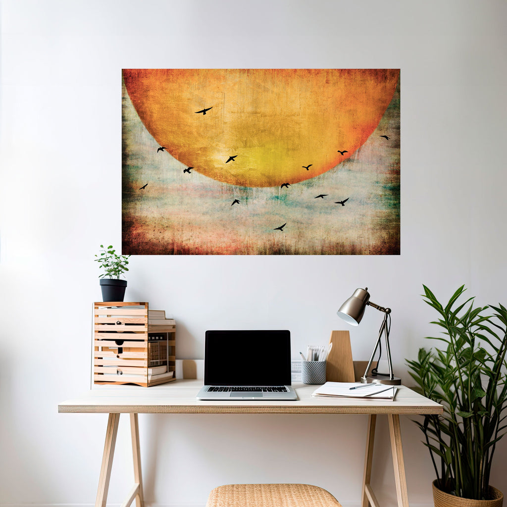 UP TO THE SUN Peel and Stick Horizontal Poster