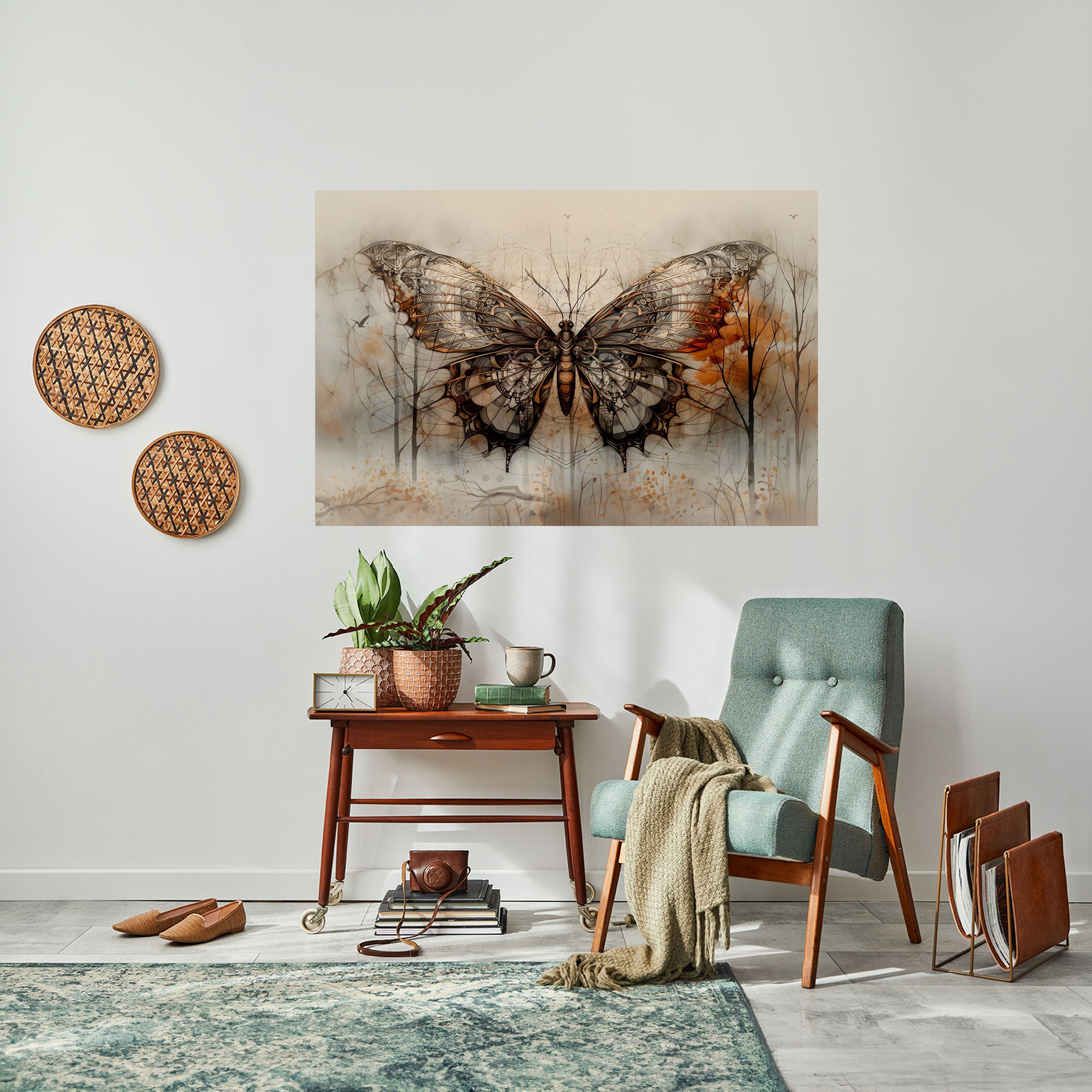 MECHANICAL BEAUTY UNVEILED Poster Horizontal Autocolante