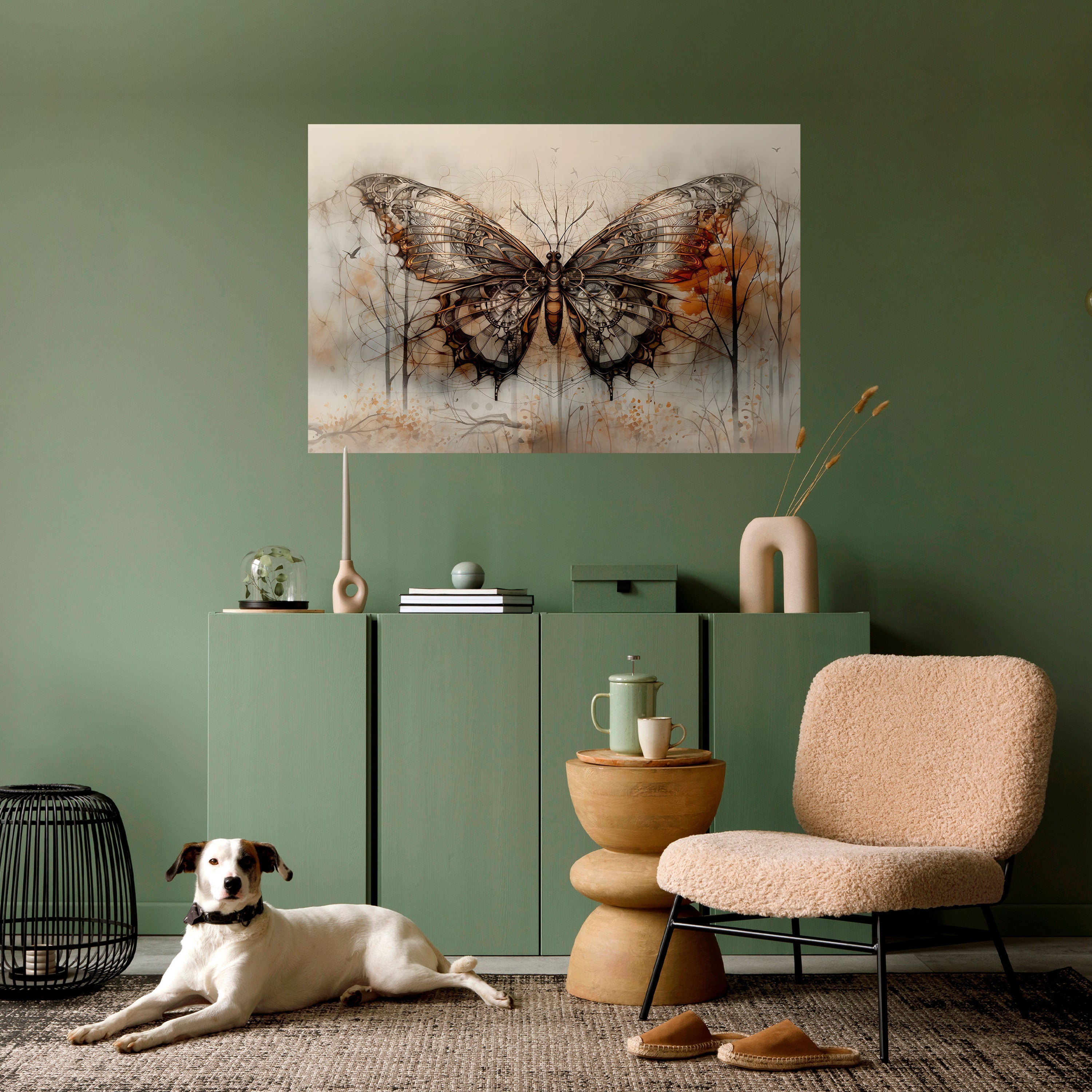 MECHANICAL BEAUTY UNVEILED Poster Horizontal Autocolante