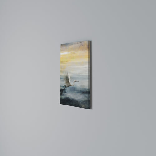 HERON IN FLY Quadro em tela vertical