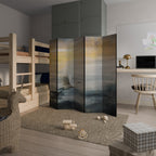 HERON IN FLY Biombo de 5 Painéis