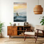 HERON IN FLY Poster Vertical Autocolante