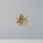 EQUINE SWAGGER Prateleira Oval Decorativa em Efeito Carvalho