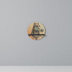 EQUINE SWAGGER Round Art Shelf In Black Finish