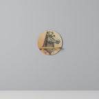 EQUINE SWAGGER Prateleira Redonda Decorativa em Efeito Carvalho