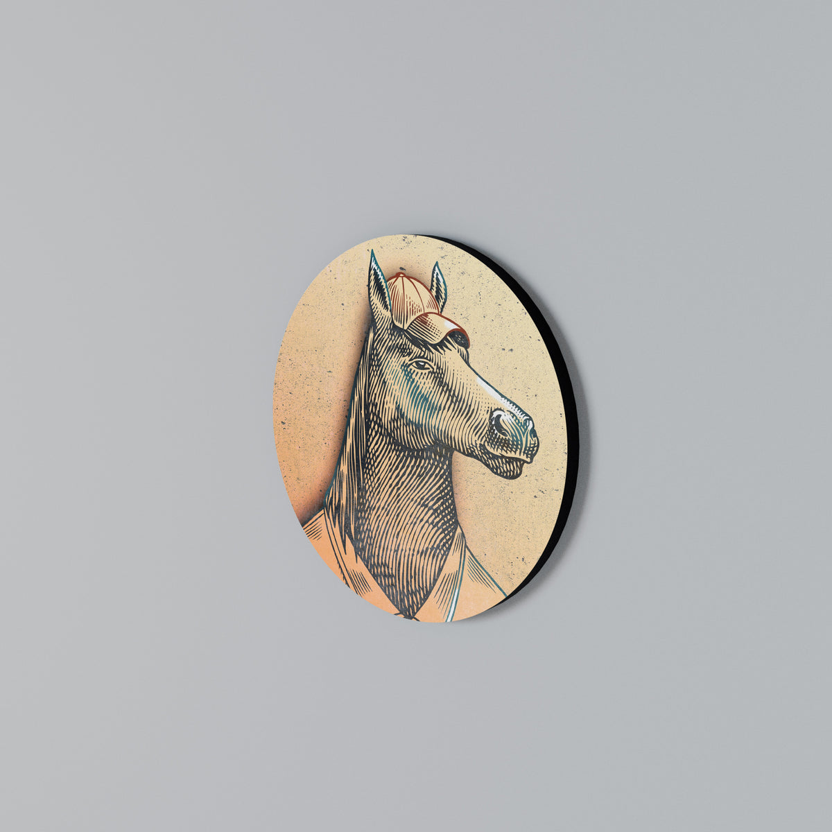 EQUINE SWAGGER Arte de Parede Redonda