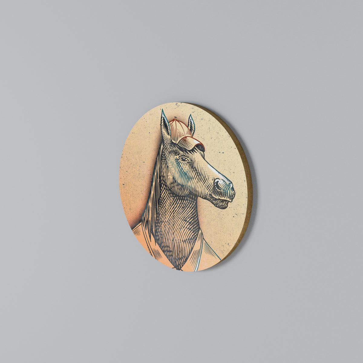 EQUINE SWAGGER Arte de Parede Redonda