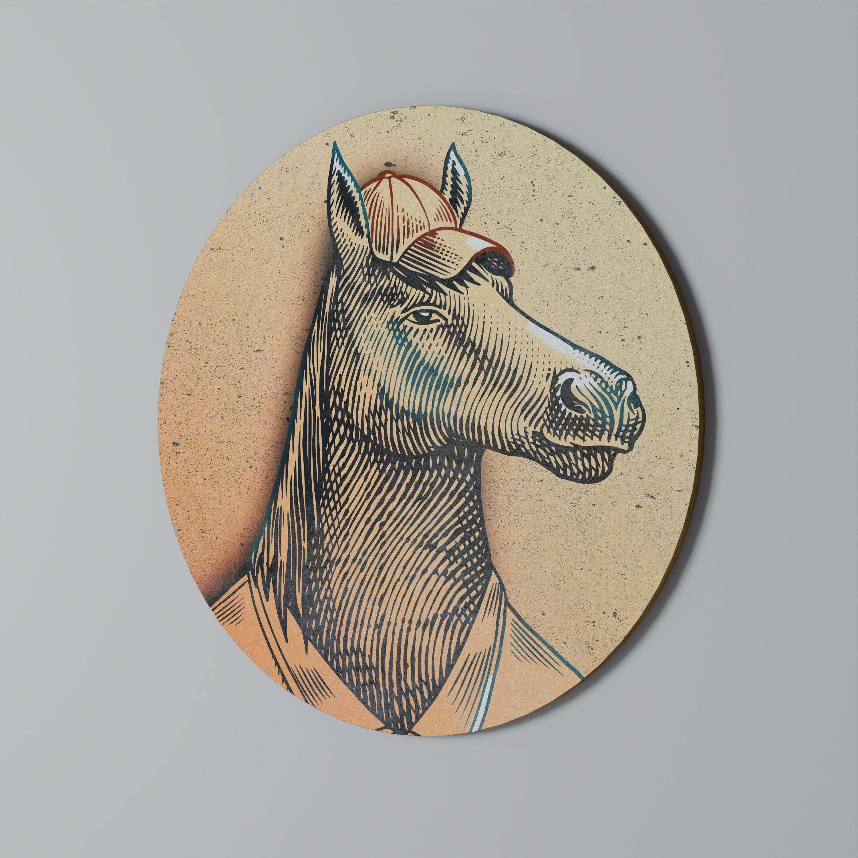 EQUINE SWAGGER Quadro Redondo Decorativo
