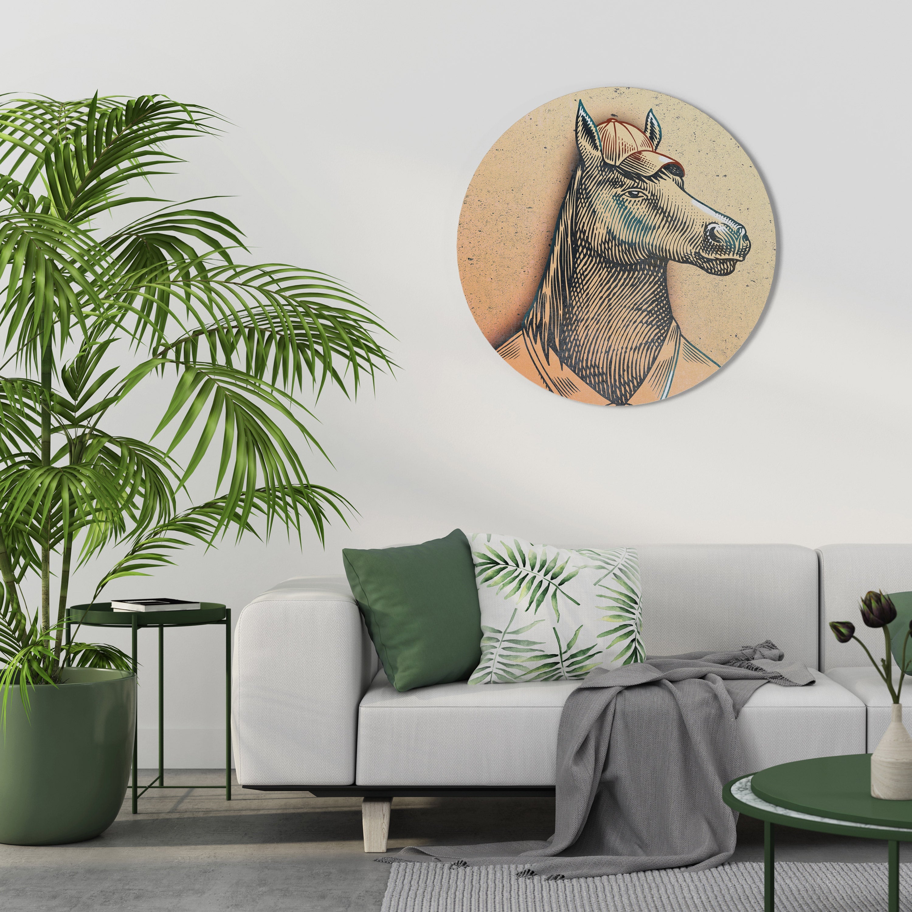 EQUINE SWAGGER Quadro Redondo Decorativo