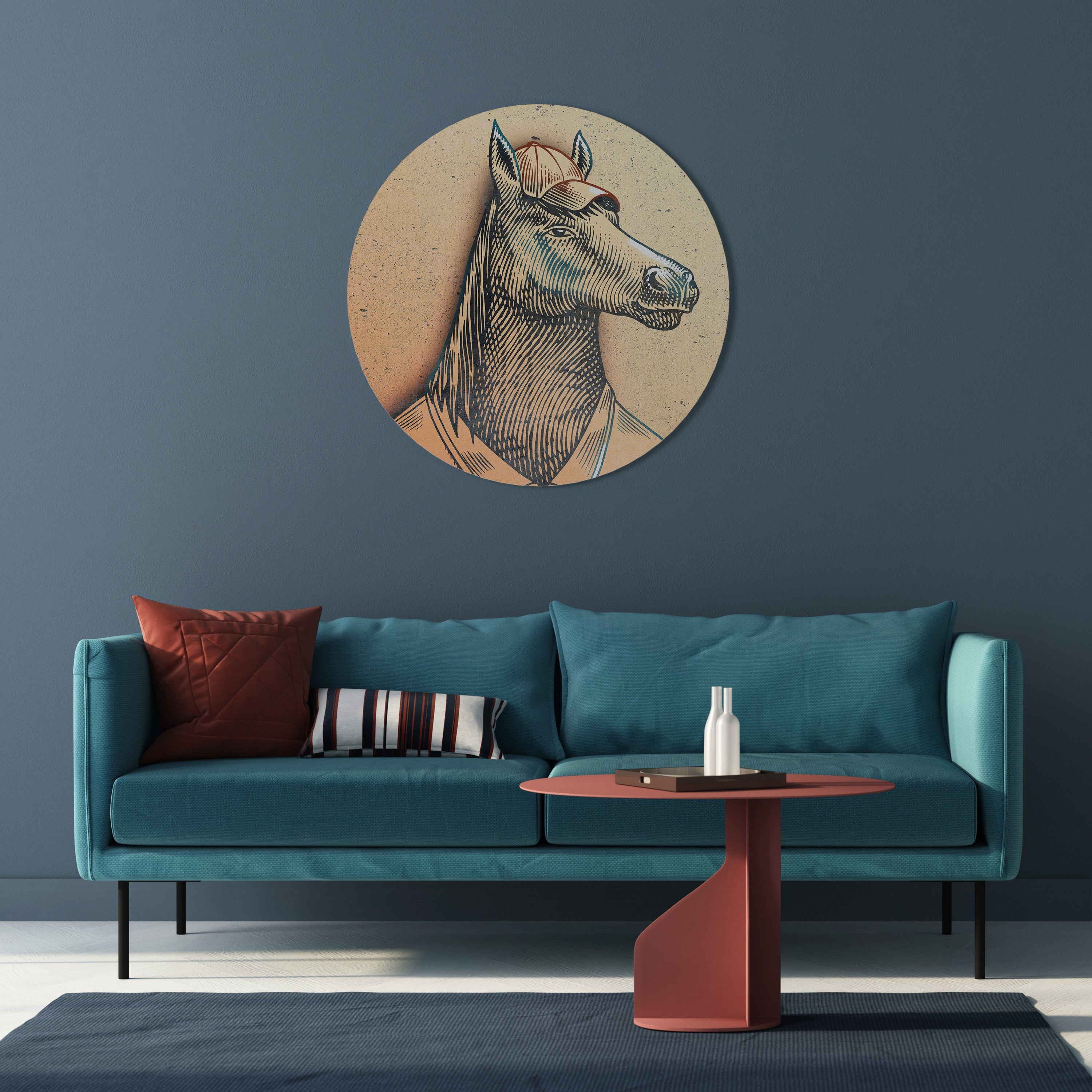 EQUINE SWAGGER Quadro Redondo Decorativo